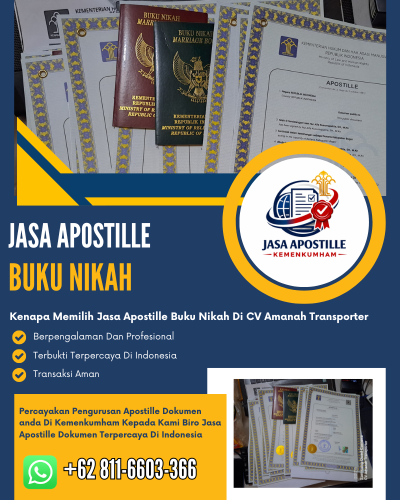 Jasa Apostille Buku Nikah