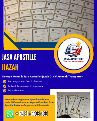 Jasa Apostille Ijazah