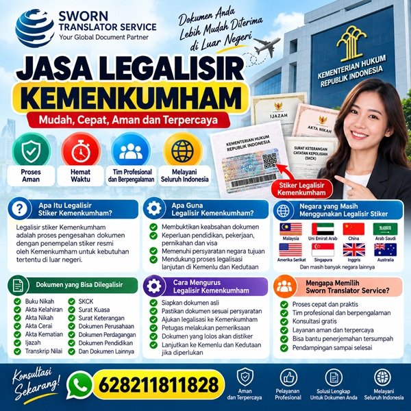Biro Jasa Legalisir Kemenkumham