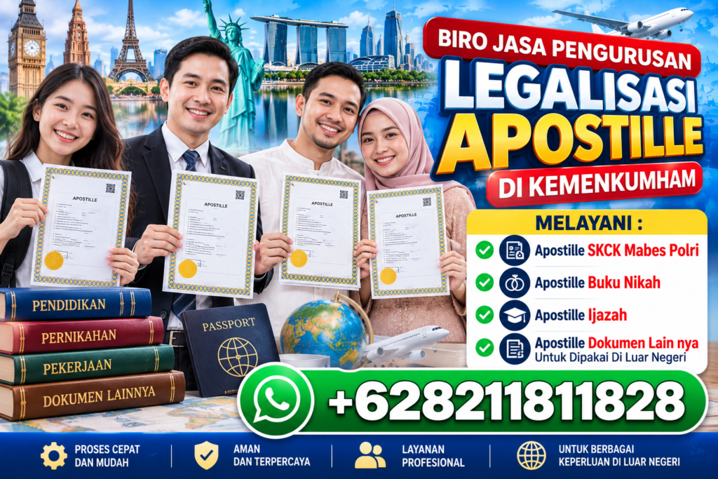 Biro Jasa Pengurusan Legalisasi Apostille Di Kemenkumham
