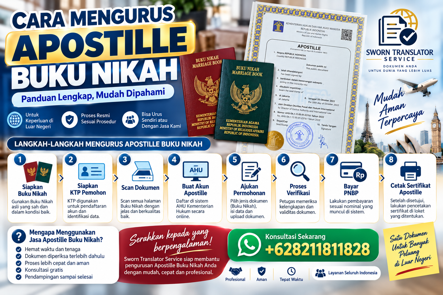 Cara Mengurus Apostille Buku Nikah
