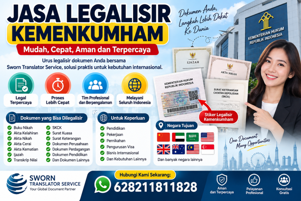 Jasa Legalisir Kemenkumham